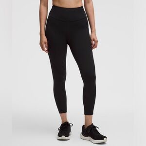 Lululemon Athletica Fast and Free High-Rise Black Tight 25” Pockets Size 4